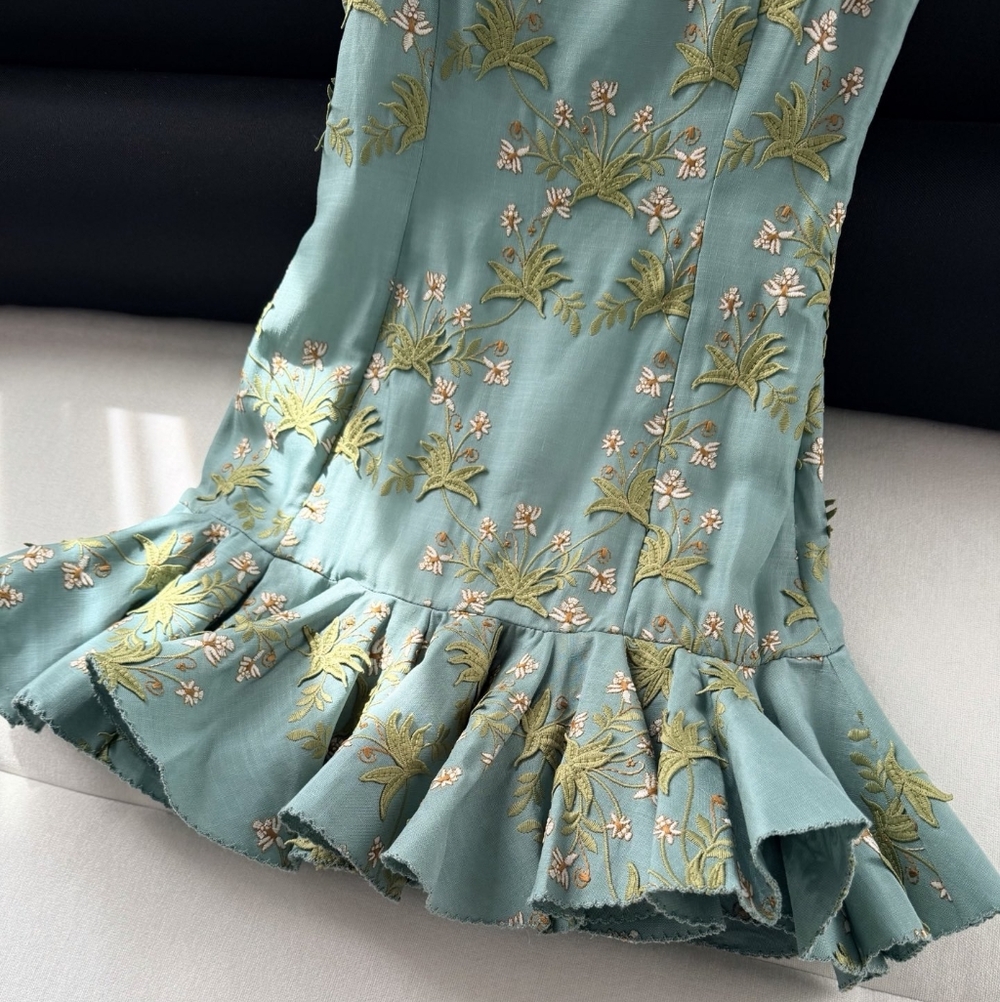 AGUA BY AGUA BENDITA Tumbao Orquidea embroidered mini dress - Picture 14 of 16